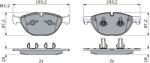 Bosch Set Placute Frana, Frana Disc 0986494955 Jaguar F-Type/Xf I/Xj/Xk Ii