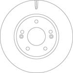 TRW Disc Frana Df6936 Hyundai Ioniq Kia Niro I (DF6936)