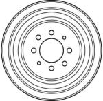 TRW Tambur Frana Db4072 Renault 18/18 Variable/21/25/30/Clio I/Clio Symbol I/Express