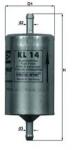 KNECHT Filtru Combustibil Kl14 Alfa Romeo 164/75 Autobianchi Y10 Chevrolet Astra (KL14)