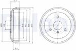 DELPHI Tambur Frana Bf465 Smart Cabrio/City-Coupe/Crossblade/Fortwo/Roadster (BF465)