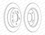 FERODO Disc Frana Ddf1874C Hyundai I20 I/Ix20 Kia Venga