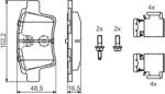 Bosch Set Placute Frana, Frana Disc 0986494622 Citroën C4 Picasso I