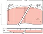 TRW Set Placute Frana, Frana Disc Gdb2453 Renault Megane Iii (GDB2453)