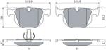 Bosch Set Placute Frana, Frana Disc 0986424766 Bmw X5/X6 (0986424766)