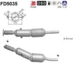 AS Filtru Funingine/Particule, Sist. De Esapament Fd5035 Renault Megane/Megane Iii