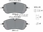 TEXTAR Set Placute Frana, Frana Disc 2651001 Jaguar E-Pace Jaguar (Chery) E-Pace (2651001)