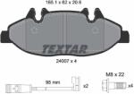 TEXTAR Set Placute Frana, Frana Disc 2400701 Mercedes-Benz Viano/Vito/Vito / Mixto (2400701)