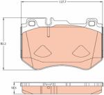 TRW Set Placute Frana, Frana Disc Gdb2078 Mercedes-Benz C-Class/C-Class T-Model
