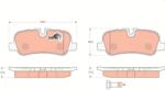 TRW Set Placute Frana, Frana Disc Gdb1632 Land Rover Discovery Iii/Discovery Iv (GDB1632)