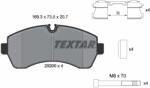 TEXTAR Set Placute Frana, Frana Disc 2920002 Freightliner Sprinter 1500 Cargo (2920002)