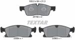 TEXTAR Set Placute Frana, Frana Disc 2519207 Jeep Grand Cherokee/Grand Cherokee Iv