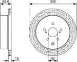Bosch Disc Frana 0986479T57 Lexus Rx (0986479T57)