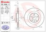 BREMBO Disc Frana 09. C938.11 Volvo S60 Iii/S90 Ii/V60 Ii/V60 Ii Cross Country/V90 Ii