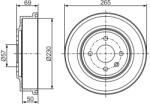 Bosch Tambur Frana Puntea Spate 0986477277 Chevrolet Astra Opel Astra G/Astra H/Combo