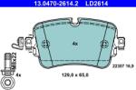 ATE Set Placute Frana, Frana Disc 13.0470-2614.2 Audi A6 C8/A7/A8 D5/Q7/Q8 Vw Touareg (13.0470-2614.2)
