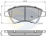 COMLINE Set Placute Frana, Frana Disc Cbp01160 Renault Kangoo/Megane Ii/Scénic Ii (CBP01160)