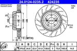 ATE Disc Frana 24.0124-0235.2 Bmw 5/6 (24.0124-0235.2)