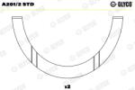 GLYCO Saiba Distantier, Arbore Cotit A201/2Std Abarth Ritmo Alfa Romeo 145/146/155/164 (A201/2STD)