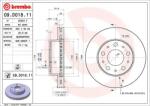 BREMBO Disc Frana 09. D018.11 Citroën Jumper Ii Fiat Ducato Opel Movano C Peugeot Boxer (09.D018.11)