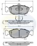 COMLINE Set Placute Frana, Frana Disc Cbp0134 Chevrolet Corsa/Corsa Pick-Up/Lanos/Tigra