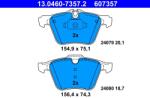 ATE Set Placute Frana, Frana Disc 13.0460-7357.2 Jaguar S-Type Ii/Xf I/Xf Sportbrake