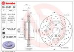 BREMBO Disc Frana 09.9581. 1X Bmw X3 (09.9581.1X)