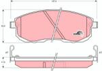 TRW Set Placute Frana, Frana Disc Gdb1003 Infiniti G/I30/I35 Nissan 180Sx/200Sx/350Z (GDB1003)