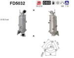 AS Filtru Funingine/Particule, Sist. De Esapament Fd5032 Chevrolet Malibu Saab 9-5 (FD5032)