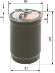 Bosch Filtru Combustibil 0450906172 Ford Escort Iv/Escort V/Fiesta/Fiesta Iii/Orion Ii (0450906172)