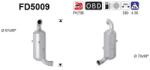 AS Filtru Funingine/Particule, Sist. De Esapament Fd5009 Citroën Berlingo/C2/C3 I/C4 (FD5009)
