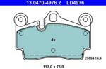 ATE Set Placute Frana, Frana Disc 13.0470-4976.2 Audi Q7 Porsche Cayenne Vw Touareg