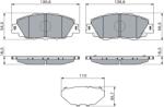 Bosch Set Placute Frana, Frana Disc 0986460152 Toyota Prius Phv