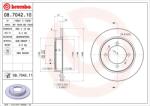 BREMBO Disc Frana 08.7042. 11 Mitsubishi Carisma/Lancer V/Space Star Proton Impian (08.7042.11)