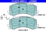 ATE Set Placute Frana, Frana Disc 13.0470-5692.2 Audi A6 C8/A7/A8 D5/Q7/Q8 Vw Touareg