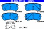 ATE Set Placute Frana, Frana Disc 13.0460-5775.2 Hyundai I10 I Kia Picanto I