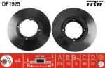 TRW Disc Frana Df1925 Bedford Rascal Byd Flyer Daewoo Tico Holden Barina/Scurry