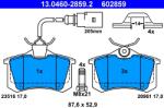 ATE Set Placute Frana, Frana Disc 13.0460-2859.2 Ford Galaxy I Seat Alhambra