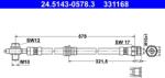 ATE Furtun Frana 24.5143-0578.3 Audi Q3 Vw Tiguan (24.5143-0578.3)