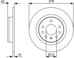 Bosch Disc Frana 0986479515 Chevrolet Astra/Zafira Opel Astra H/Astra H Classic (0986479515)