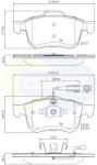 COMLINE Set Placute Frana, Frana Disc Cbp12032 Chrysler Delta Fiat Doblo Lancia Delta Iii