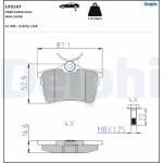 DELPHI Set Placute Frana, Frana Disc Lp2147 Citroën Berlingo/Berlingo Multispace