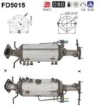 AS Filtru Funingine/Particule, Sist. De Esapament Fd5015 Mazda 5