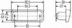 HELLA Iluminare Numar De Circulatie Dreapta 2Ka005049-011 Neoplan Centroliner (2KA005049-011)