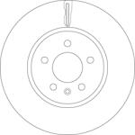TRW Disc Frana Df6260S Opel Astra J/Astra J Gtc/Cascada/Zafira Tourer C