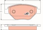 TRW Set Placute Frana, Frana Disc Gdb1571 Renault Megane Ii (GDB1571)