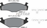 TEXTAR Set Placute Frana, Frana Disc 2088707 Seat Cordoba/Ibiza Ii Vw Citi Golf/Golf I