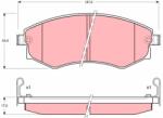TRW Set Placute Frana, Frana Disc Gdb895 Hafei Saibao Iii/Saibao V Hyundai Coupe I