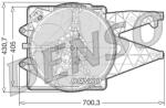 DENSO Ventilator, Radiator Der01020 Abarth Punto Alfa Romeo Mito Fiat Grande Punto (DER01020)