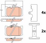 TRW Set Placute Frana, Frana Disc Gdb4460 Lexus Gs/Rc (GDB4460)